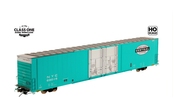 Class One Model Works FC00340 - Thrall 86' Highcube 4-Door Boxcar New York Central (NYC) 69016 - HO Scale