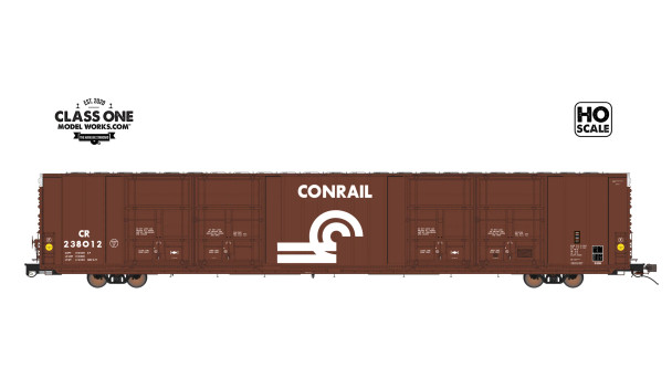 Class One Model Works FC00439 - Thrall 86' Highcube 8-Door Boxcar Conrail (CR) 2438012 - HO Scale