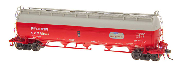 InterMountain 48903-13 - Procor Pressure Flow Hopper Union Tank Car Co (UTLX) 80418 Halliburton - HO Scale