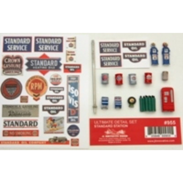 JL Innovative 955 - Ultimate Detail Set Standard Gas Station    - HO Scale