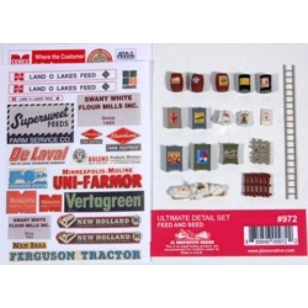 JL Innovative 972 - Ultimate Detail Set Feed & Seed    - HO Scale