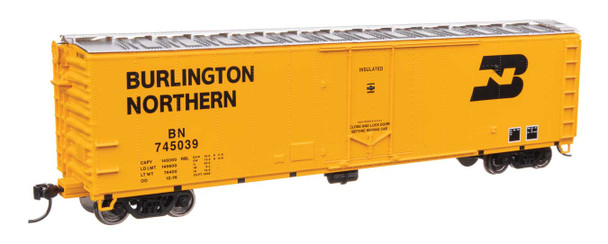 Walthers Mainline 910-2851 - 50' PC&F Insulated Boxcar Burlington Northern (BN) 745058 - HO Scale