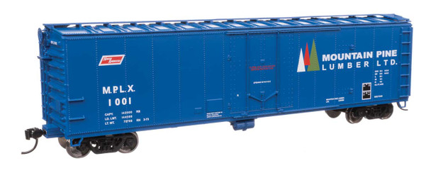 Walthers Mainline 910-2861 - 50' PC&F Insulated Boxcar Mountain Pine Lumber (MPLX) 1001 - HO Scale