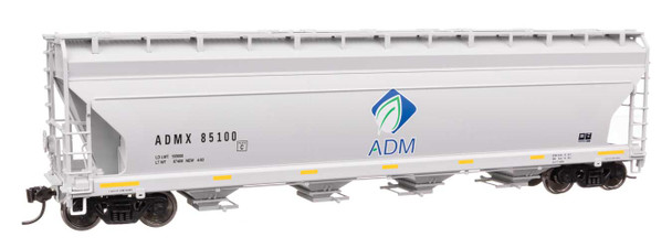 Walthers Mainline 910-49205 - ACF 5250 4-Bay Centerflow Covered Hopper Archer-Daniels-Midland (ADMX) 85100 - HO Scale