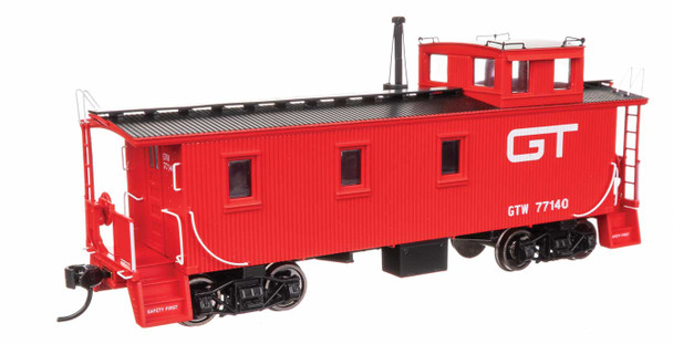 Walthers Proto 920-103263 - 30' GTW Style Wood Caboose with Offset Coupola Grand Trunk Western (GTW) 77140 Late - HO Scale