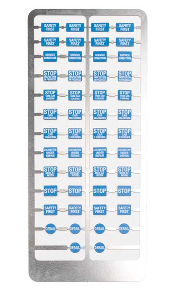 Walthers Cornerstone 933-4162 - Blue Flags (50) - HO Scale Kit