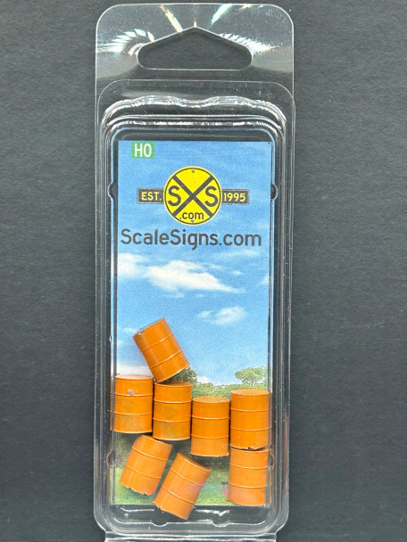 ScaleSigns HO-0010-003 - Drums - Orange  - HO Scale