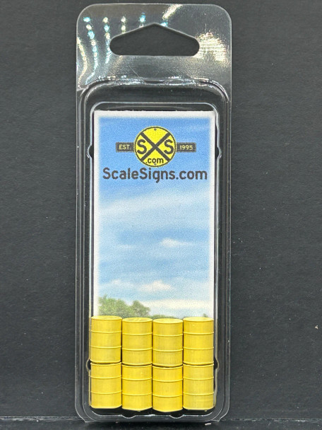 ScaleSigns HO-0010-007 - Drums - Yellow  - HO Scale