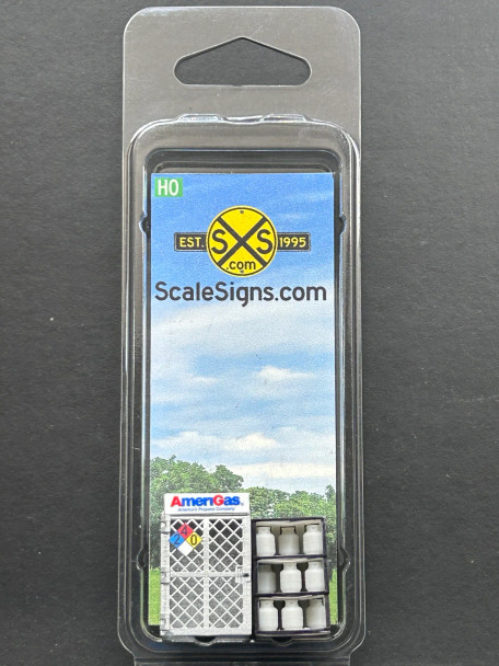 ScaleSigns HO-0015-003 - Propane Cage - AmeriGas  - HO Scale