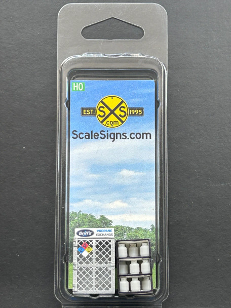 ScaleSigns HO-0015-004 - Propane Cage - Griff's  - HO Scale