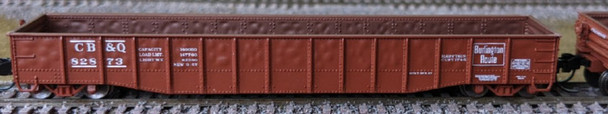 Bluford Shops 52021 - 52'6" 15-Panel Lightly Dented Mill Gondola Chicago, Burlington & Quincy (CB&Q) 83125 - N Scale