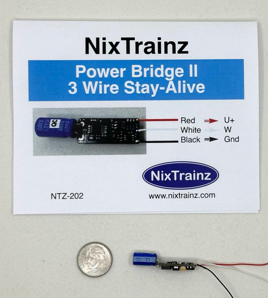 NixTrainz 202 - Power Bridge II 3 Wire Stay Alive  - Multi Scale
