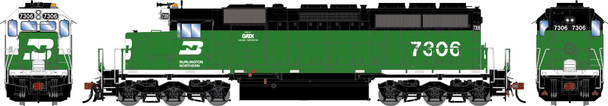 PRE-ORDER: Athearn 2838 - EMD SD40G DC Silent Burlington Northern (BN) 7306 - HO Scale