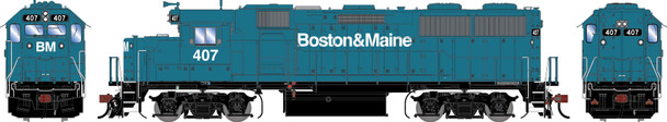 PRE-ORDER: Athearn Genesis 2423 - EMD GP49 (DC Silent) Boston & Maine (BM) 407 - HO Scale