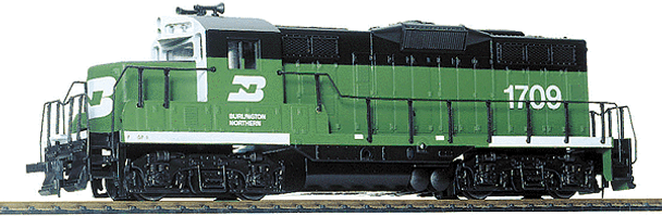 Walthers Trainline 931-101 - EMD GP9M DC Silent Burlington Northern (BN) 1709 - HO Scale
