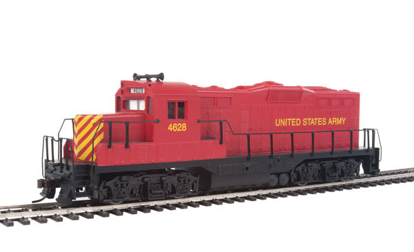 Walthers Trainline 931-458 - EMD GP9M (DC Silent) US Army (USAX) 4628 - HO Scale