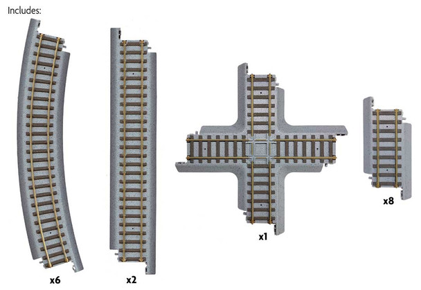 Walthers Trainline 931-1362 - Power-Loc Track Figure 8 Expander Set - HO Scale
