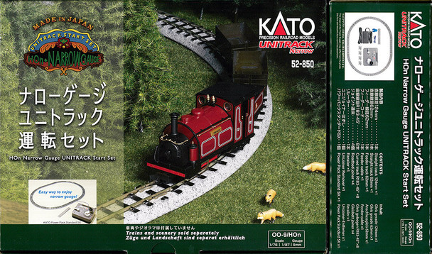 Kato 52-850 - Narrow-Gauge UNITRACK Oval Track Set with Kato Power Pack  - HOn30 Gauge