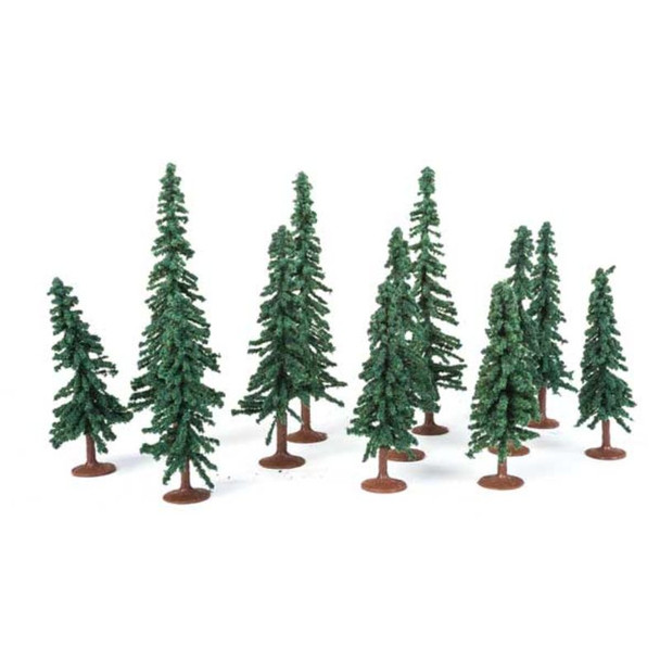 JTT 592037 - Evergreen Trees 3"-5", 12pcs    - HO Scale