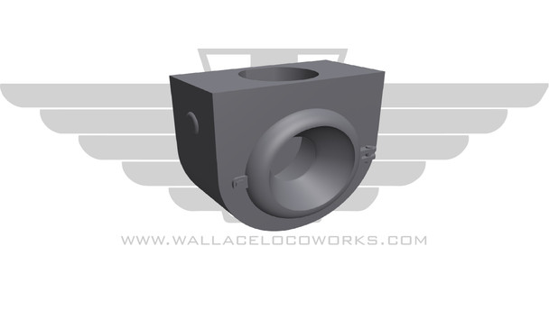 Wallace Locomotive Works 055 - Rounded Deck Ditchlights ( 2 )  - HO Scale