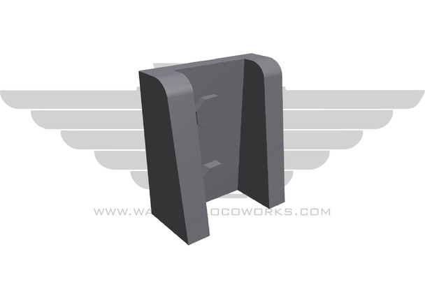 Wallace Locomotive Works 103 - Handrail Stanchion Mounts  - HO Scale