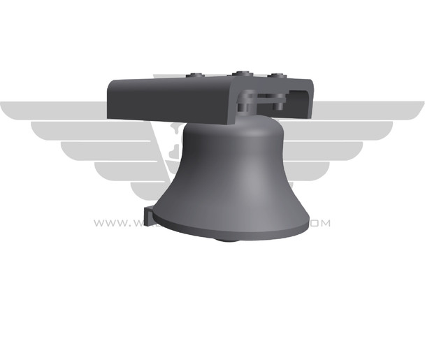 Wallace Locomotive Works 123 - Generic Bell Style 2 Hood Mounted  - HO Scale