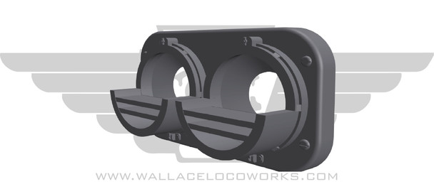 Wallace Locomotive Works 188 - Twin Beam Sealed Headlight Shields  - HO Scale