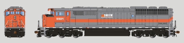 Aurora Miniatures 110012 - GMDD SD50AF (DC Silent) Dakota, Missouri Valley and Western Railroad (DMVW) 5501 - HO Scale