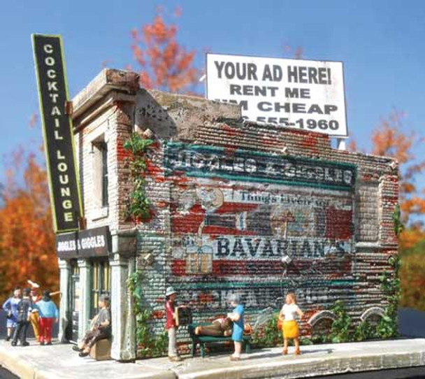 Downtown Deco 1086 - Jiggles & Giggles

  - HO Scale Kit