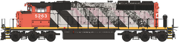 PRE-ORDER: InterMountain 69313-03 - EMD SD40-2W DC Silent Canadian National (CN) 5269 Faded and Patched - N Scale