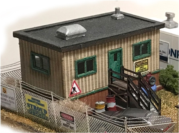 N Scale Architect 10046 - Trackside Series – Job Site Modular Office Add-On Kit   - N Scale Kit