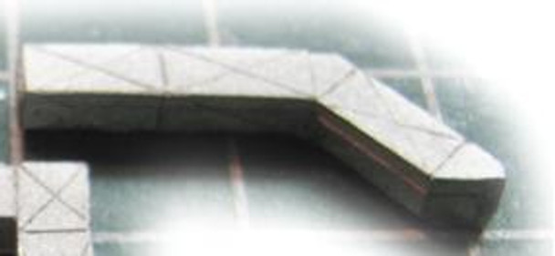 N Scale Architect 20086 - Roof Ductwork 45 Degree Sections   - N Scale