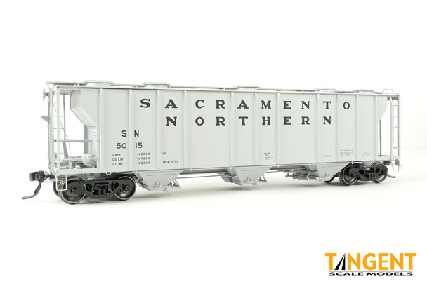 Tangent Scale Models 35014-03 - Pullman-Standard PS-2 3215CuFt Covered Hopper Sacramento Northern (SN) 5015 - HO Scale