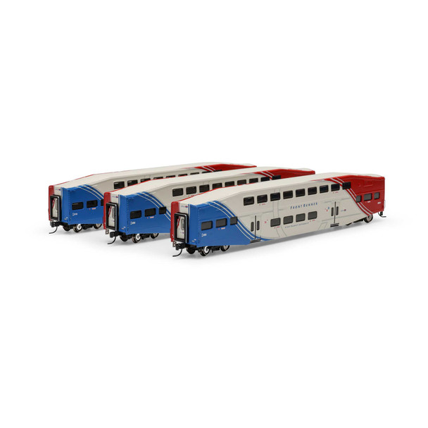 Athearn 28588 - Bombardier Coach Utah Transit (UTAX) 205/209/210 - N Scale