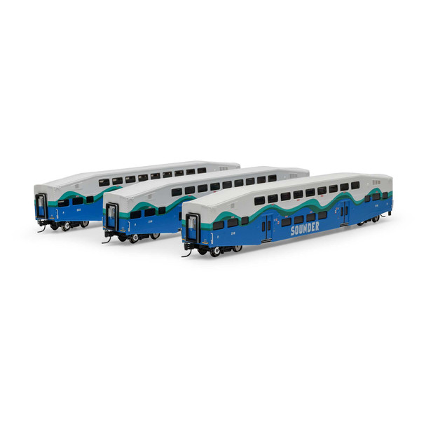 Athearn 28590 - Bombardier Coach Sound Transit (SDRX) 210/214/223 - N Scale
