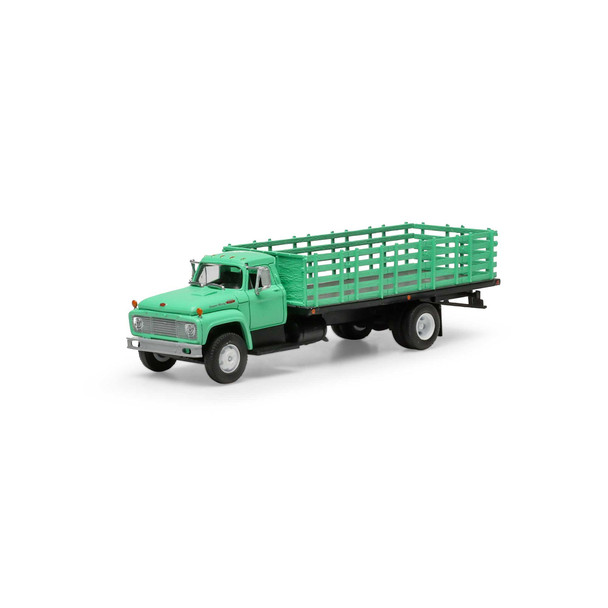 Athearn 84728 - Ford F-850 Stakebed, Teal  - HO Scale