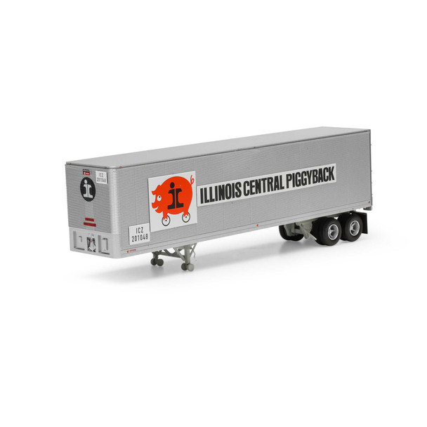 Athearn 1155 - 40' Fruehauf Trailer Illinois Central ICZ #201048  - HO Scale