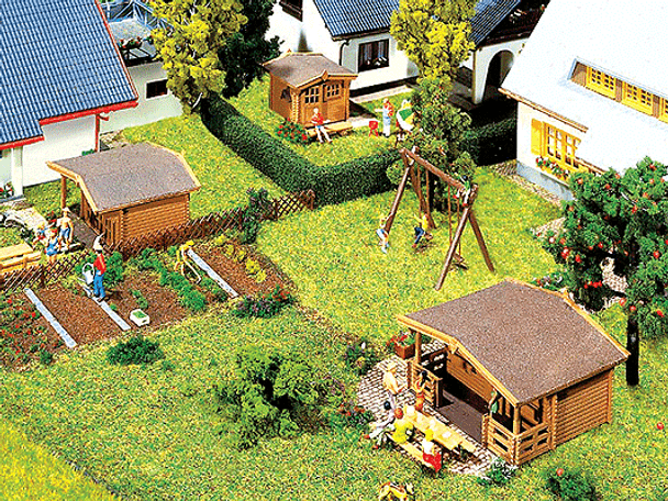 Faller 232209 - Set of 3 Summer Houses  - N Scale Kit