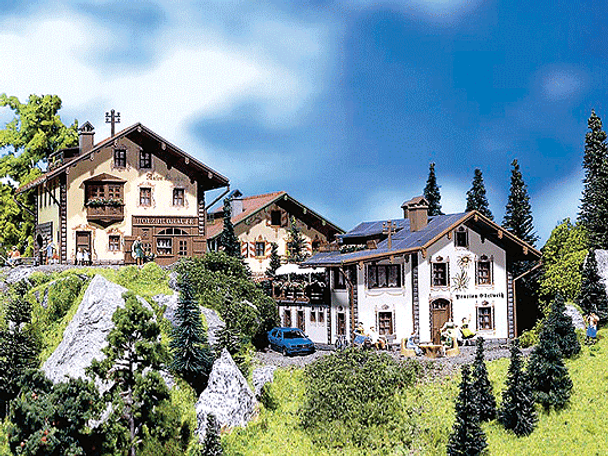 Faller 232234 - Alpine Boarding House w/Accessories  - N Scale Kit