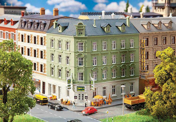 Faller 232313 - Corner House with Pub  - N Scale Kit