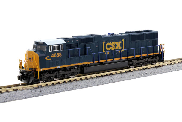 Kato 176-7617 - EMD SD 70M DC Silent CSX (CSXT) 4688 - N Scale