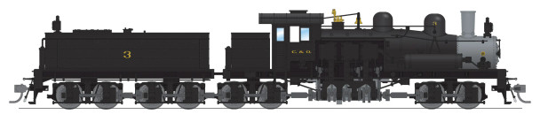 PRE-ORDER: Broadway Limited 7811 - Class D 4-truck Shay w/ DCC and Sound Chesapeake & Ohio (C&O) 3 - HO Scale