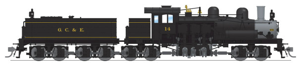 PRE-ORDER: Broadway Limited 7823 - Class D 4-truck Shay w/ DCC and Sound Greenbrier, Cheat & Elk 14 - HO Scale