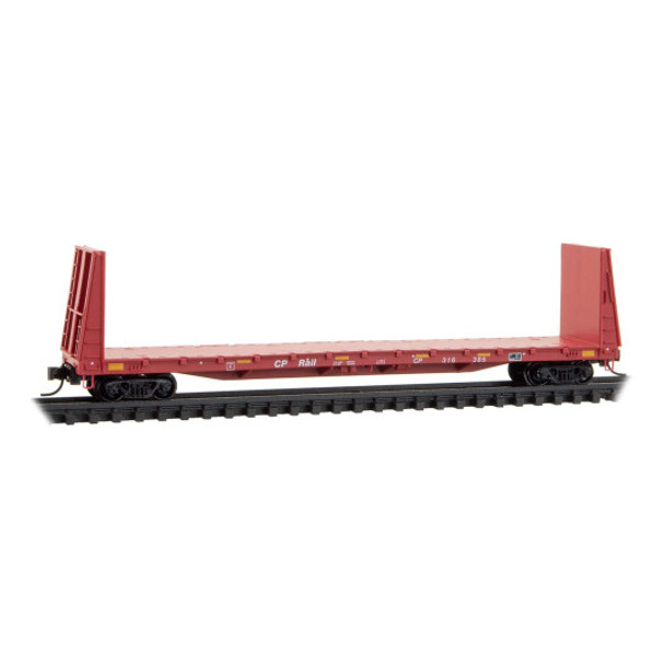 Micro-Trains Line 05400450 - 61' Bulkhead Flatcar Canadian Pacific (CP) 316385 - N Scale