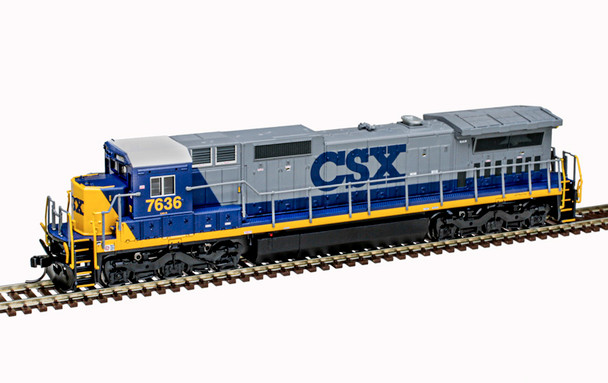 Atlas Master 40005668 - GE DASH 8-40C w/ DCC and Sound CSX (CSXT) 7636 - N Scale