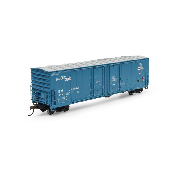 Athearn 1850 - 50' Evans Double Plug Box Car Boston & Maine (BM) 107 - HO Scale