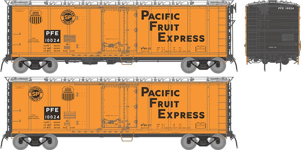 Rapido 196005A-10287 - R-40-27 Reefer 1966 Repaint Pacific Fruit Express (PFE) 10287 - HO Scale