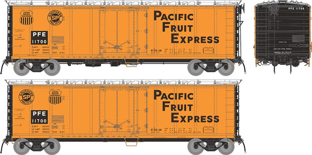 Rapido 196103A-11725 - R-40-28 Reefer 1966 Repaint Pacific Fruit Express (PFE) 11725 - HO Scale