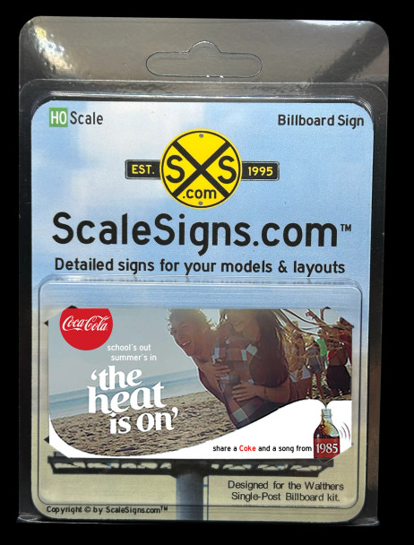 ScaleSigns HO-1600-017-v01 - Billboard Sign Insert Coke v1  - HO Scale