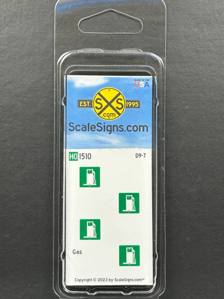 ScaleSigns HO-1500-010 - Gas  - HO Scale